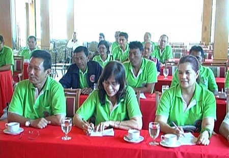 Organizers meet to discuss preparations for the upcoming Green Night Party to be held at the Ruen Thai Restaurant on Feb. 25.